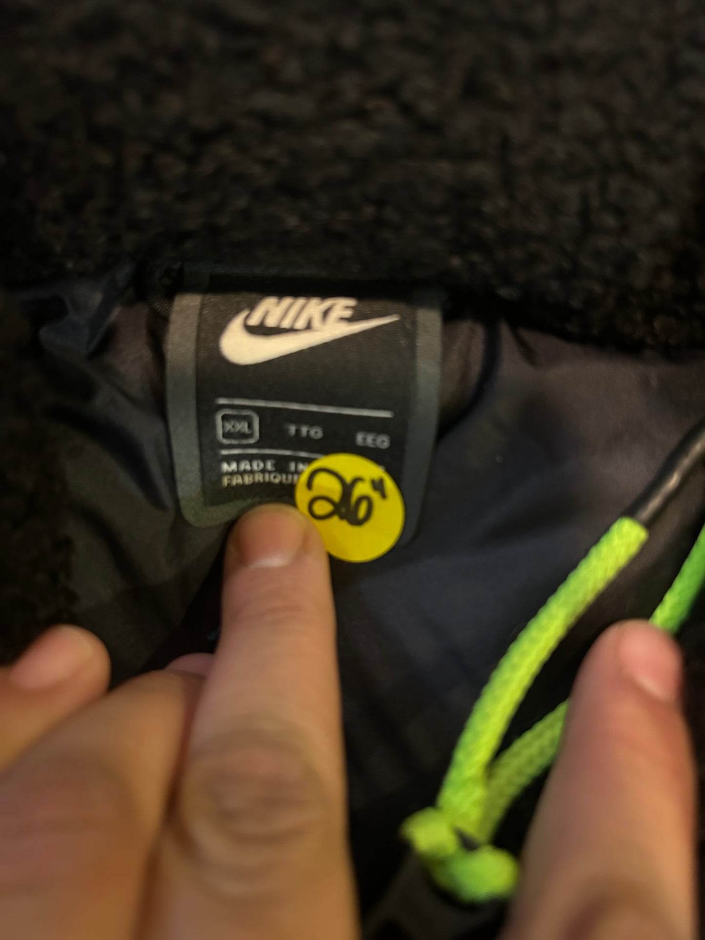 Upcycled Nike Puffer Vest W/ Carhartt Pouch (XXL)