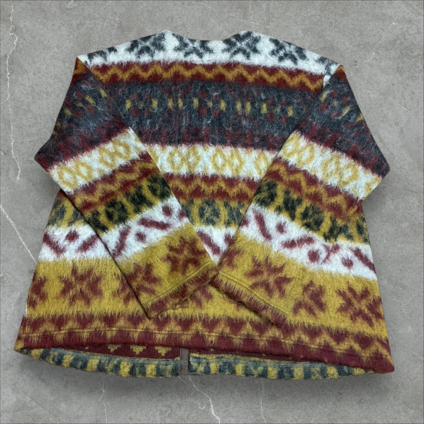 Engineered Garments Fair Isle Mohair Button Cardigan (L)