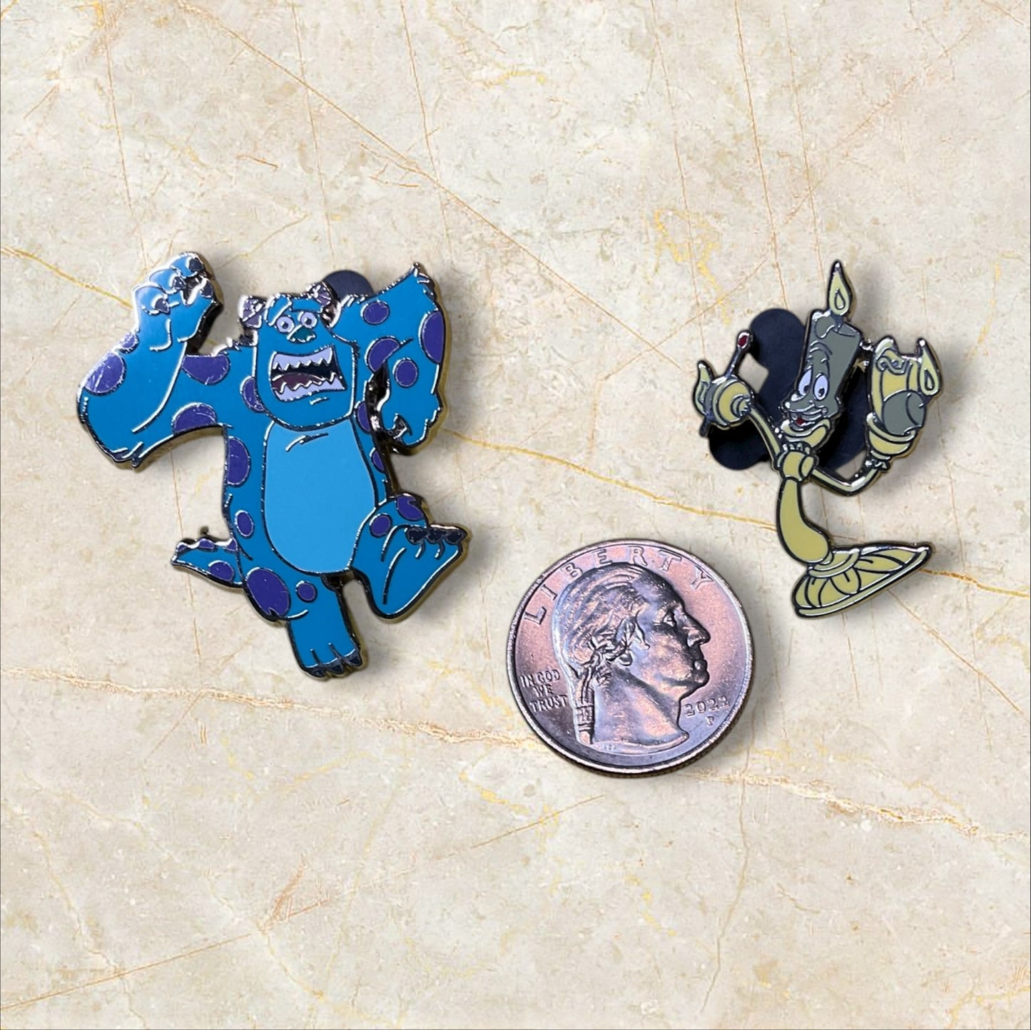 Sully & Lumiere Disney Pin Bundle