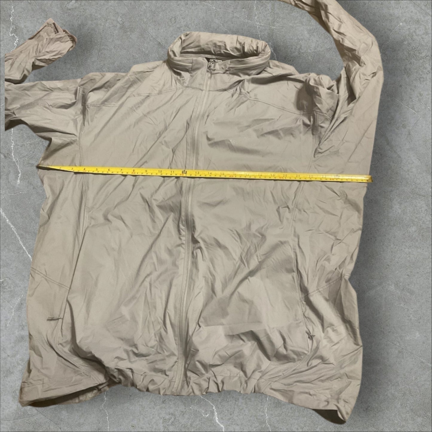 Arcteryx Grey Lightweight Packable Shell Jacket(XXL)