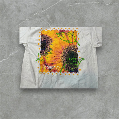 95’ Disney Pocahontas Sunflower Graphic  Tee New With Tags (L)