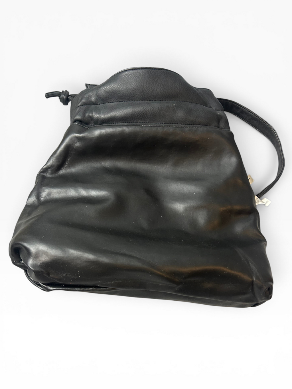Vintage Tribbianno Black Leather Crossbody