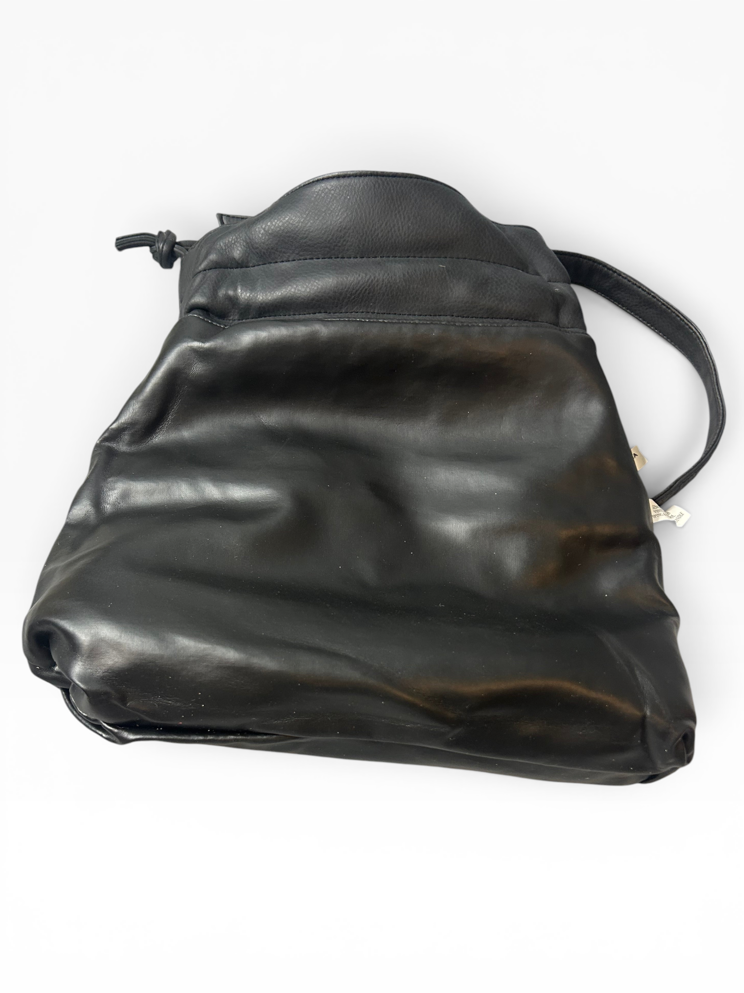 Vintage Tribbianno Black Leather Crossbody