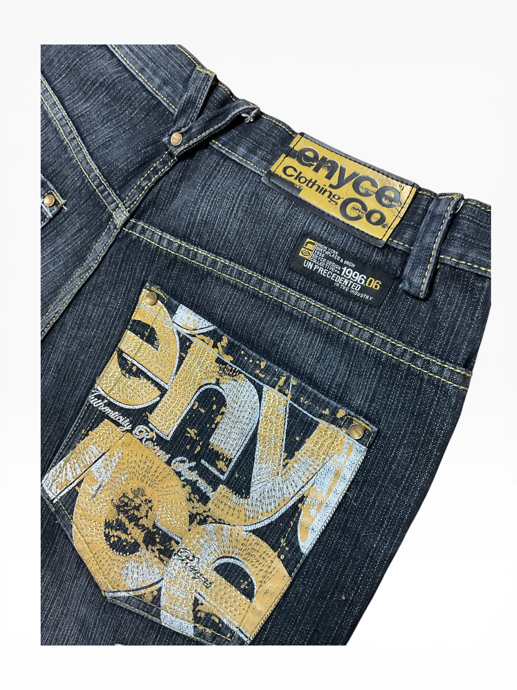 Retro Enyce Baggy Y2K Jean Shorts (36)