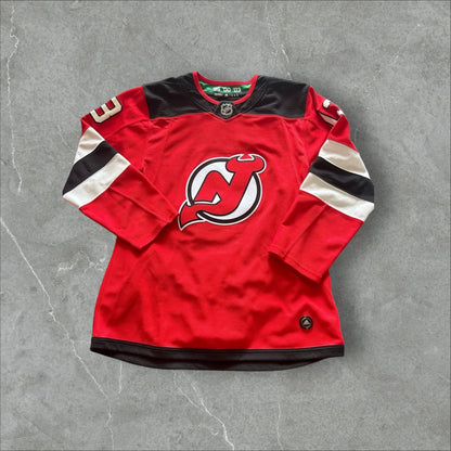 Adidas Nico Hischier New Jersey Devil Hockey Jersey (46)
