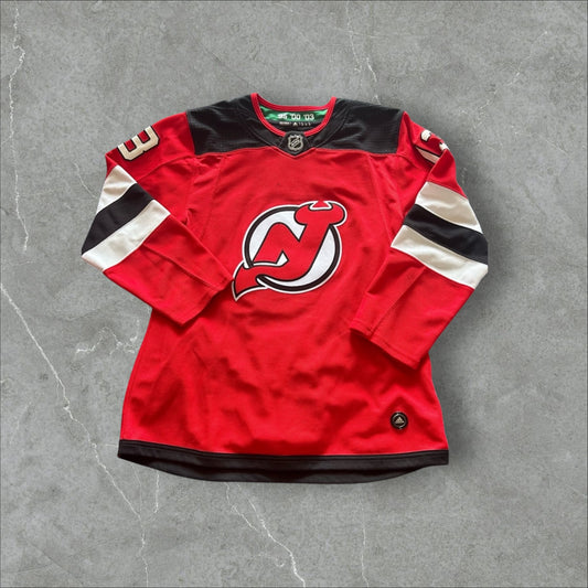Adidas Nico Hischier New Jersey Devil Hockey Jersey (46)