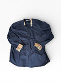 Burberry Brit Flip Cuff Navy Button Down (XL)