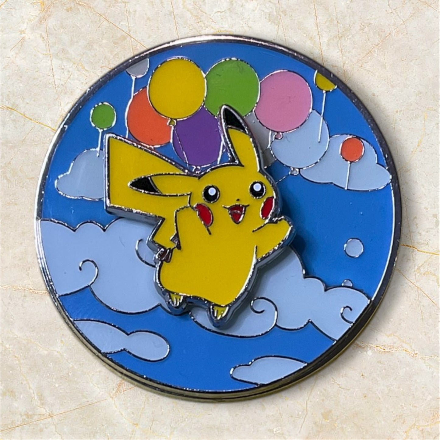 Pokemon Celebration Flying & Surfing 25th Anniversary Pin