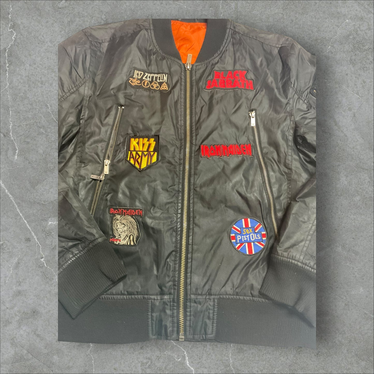 Patchwork Bomber Jacket (No size)