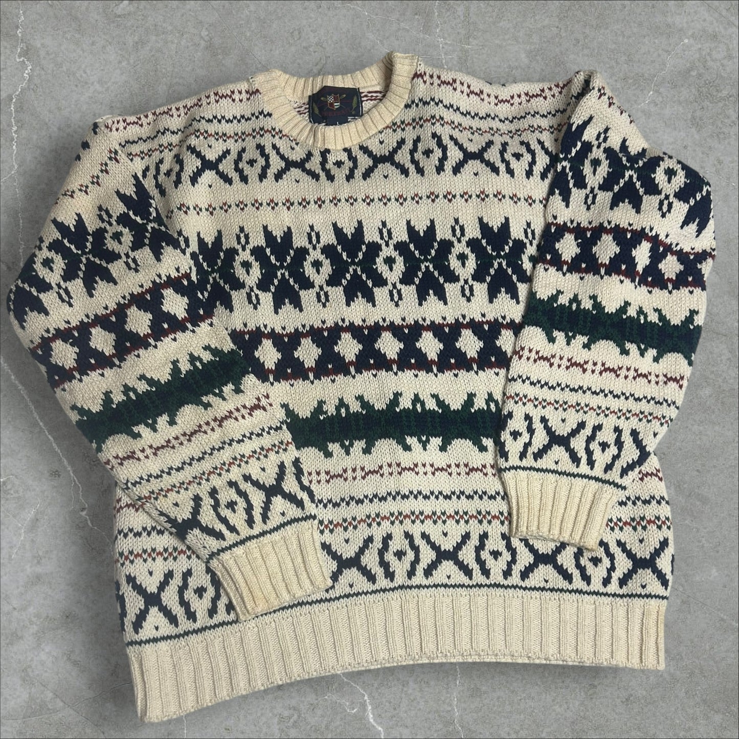 American Portrait Vintage Cotton Sweater (L)