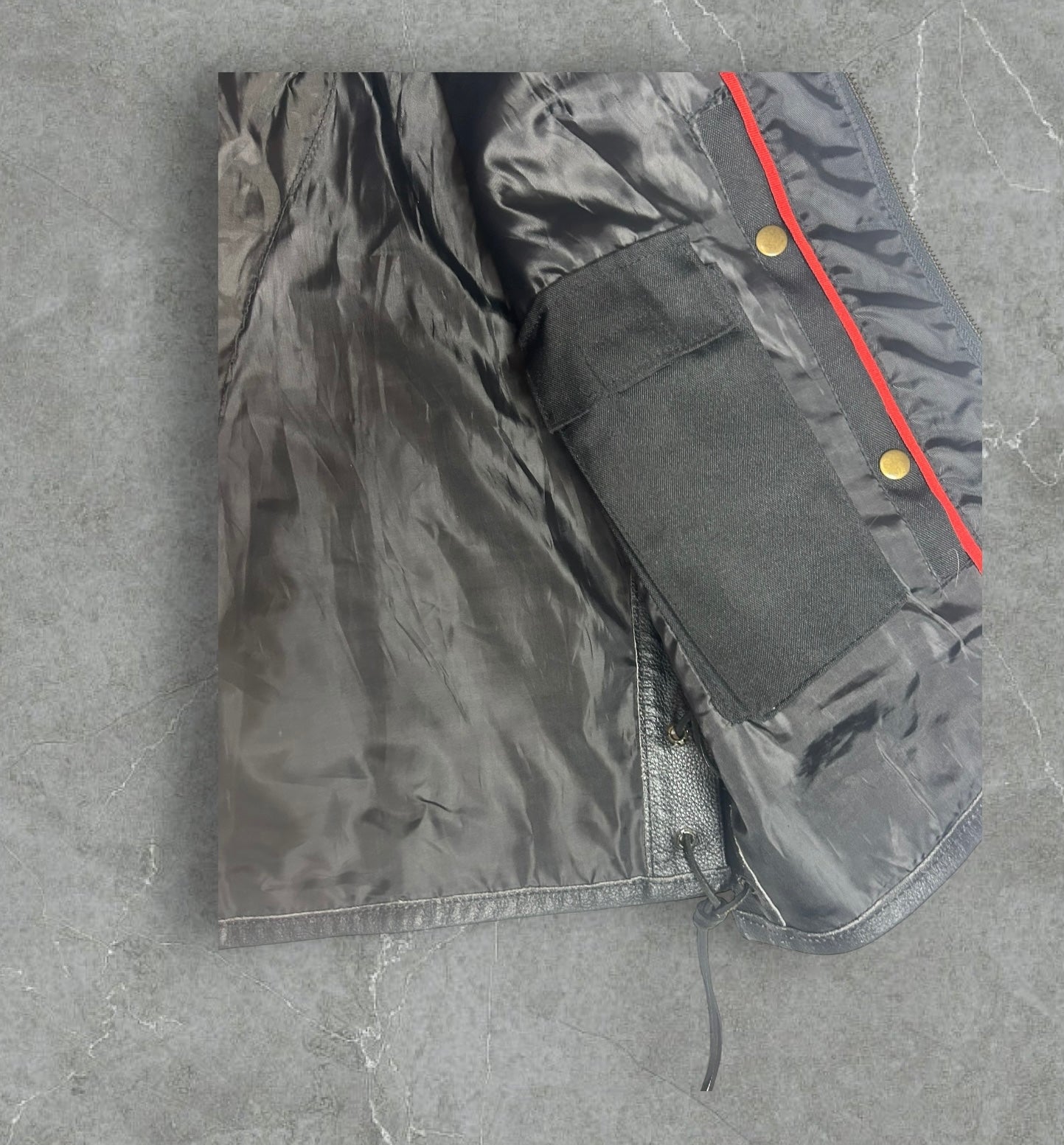 Jackets 4 Bikes Padded Motorcycle Leather Vest (XL)