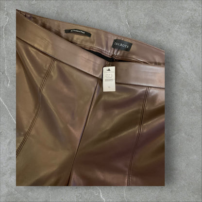 Talbots Faux Leather Portland Pant (16)