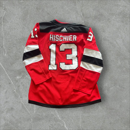 Adidas Nico Hischier New Jersey Devil Hockey Jersey (46)