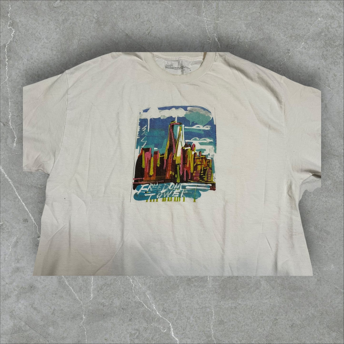 Steve Keene ‘Freedom Towers’ Graphic Tee(XL)