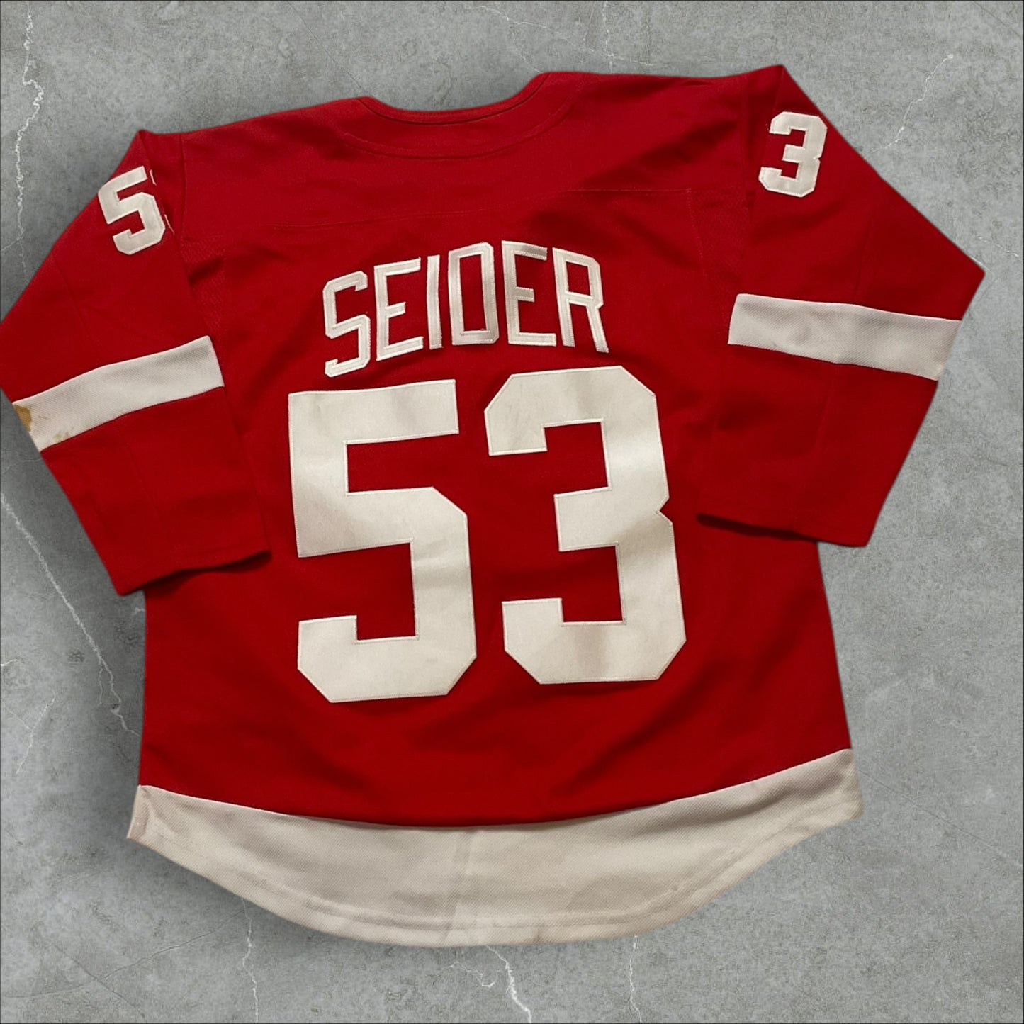 Fanatics Moritz Seider Detroit Red Wings Home Breakaway Player Jersey (L/XL)