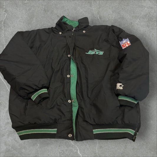 Starter New York Jets Puffer Jacket NFL Parka (XL)