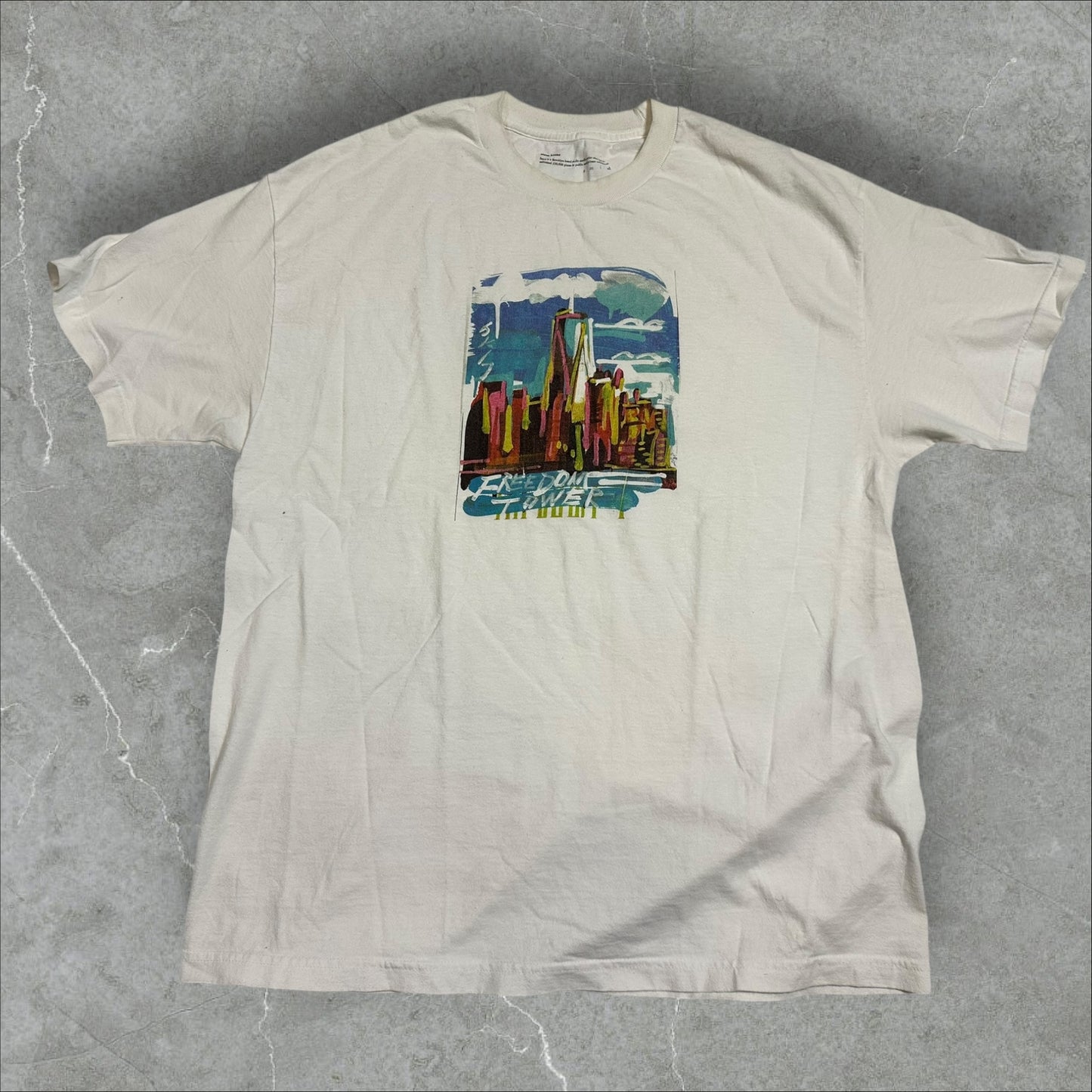 Steve Keene ‘Freedom Towers’ Graphic Tee(XL)