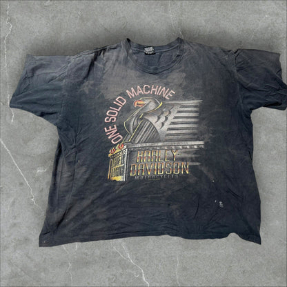 Vintage Harley Davidson Motorcycle Graphic Tee (XXL)