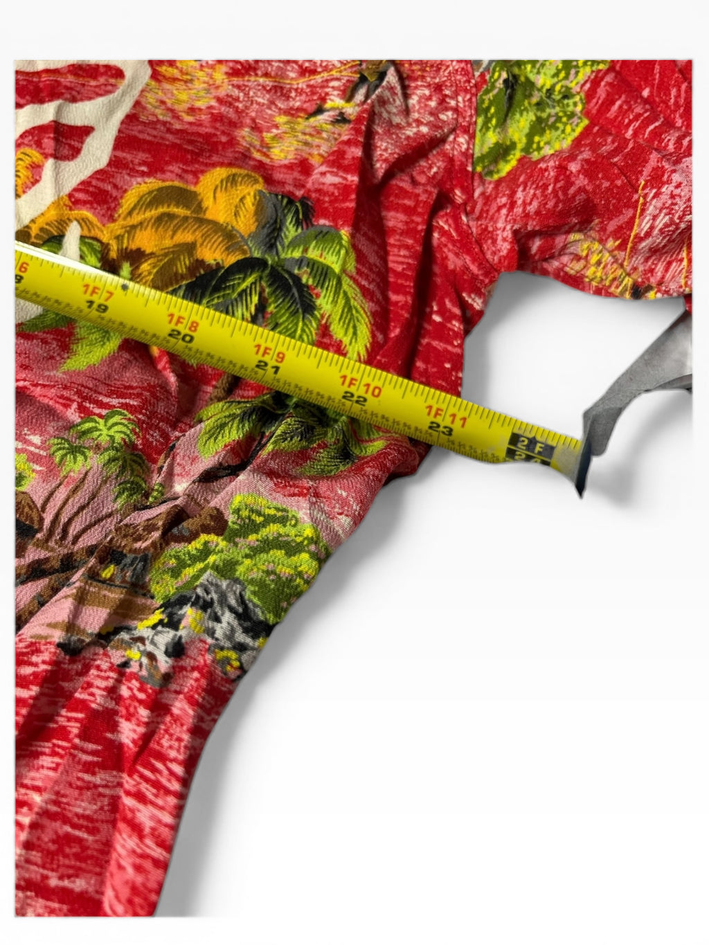 Kapital Rayon Kamehameha Bone Aloha Shirt(XXL)
