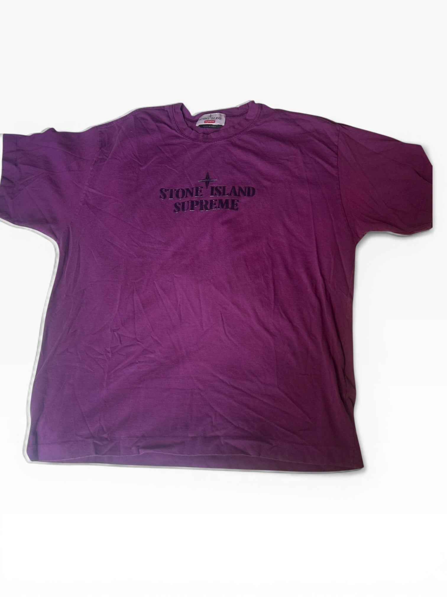 Supreme X Stone Island Purple Tee (M)