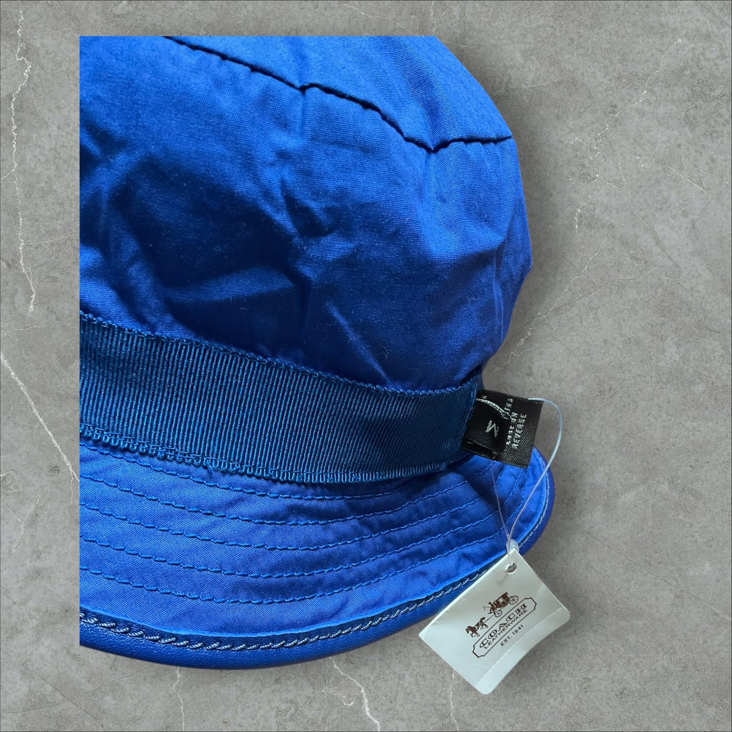 Coach Reversible Blue Bucket Hat