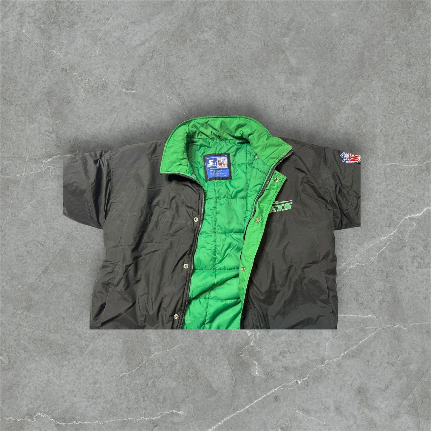 Starter New York Jets Puffer Jacket NFL Parka (XL)