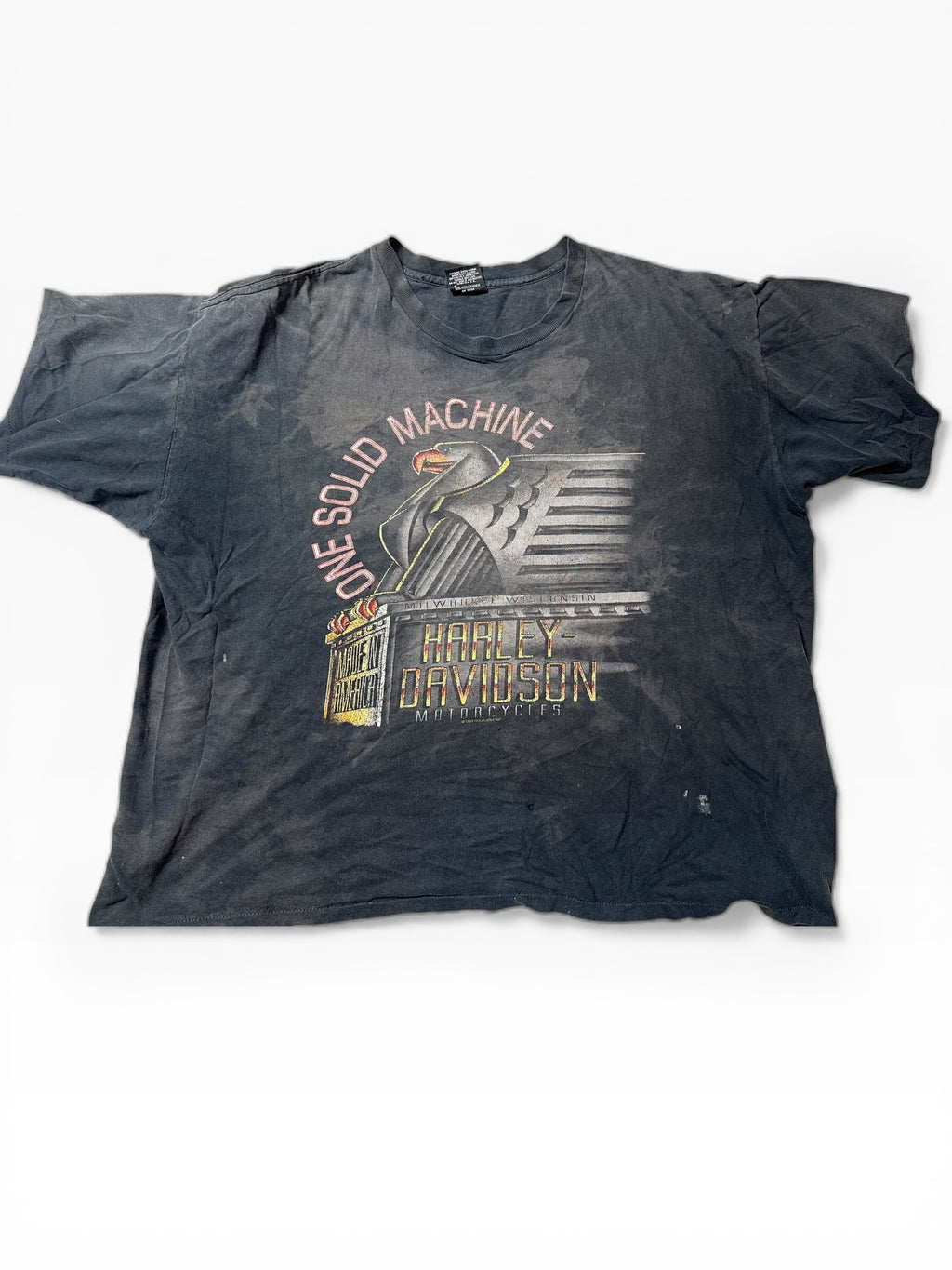 Vintage Harley Davidson Motorcycle Graphic Tee (XXL)