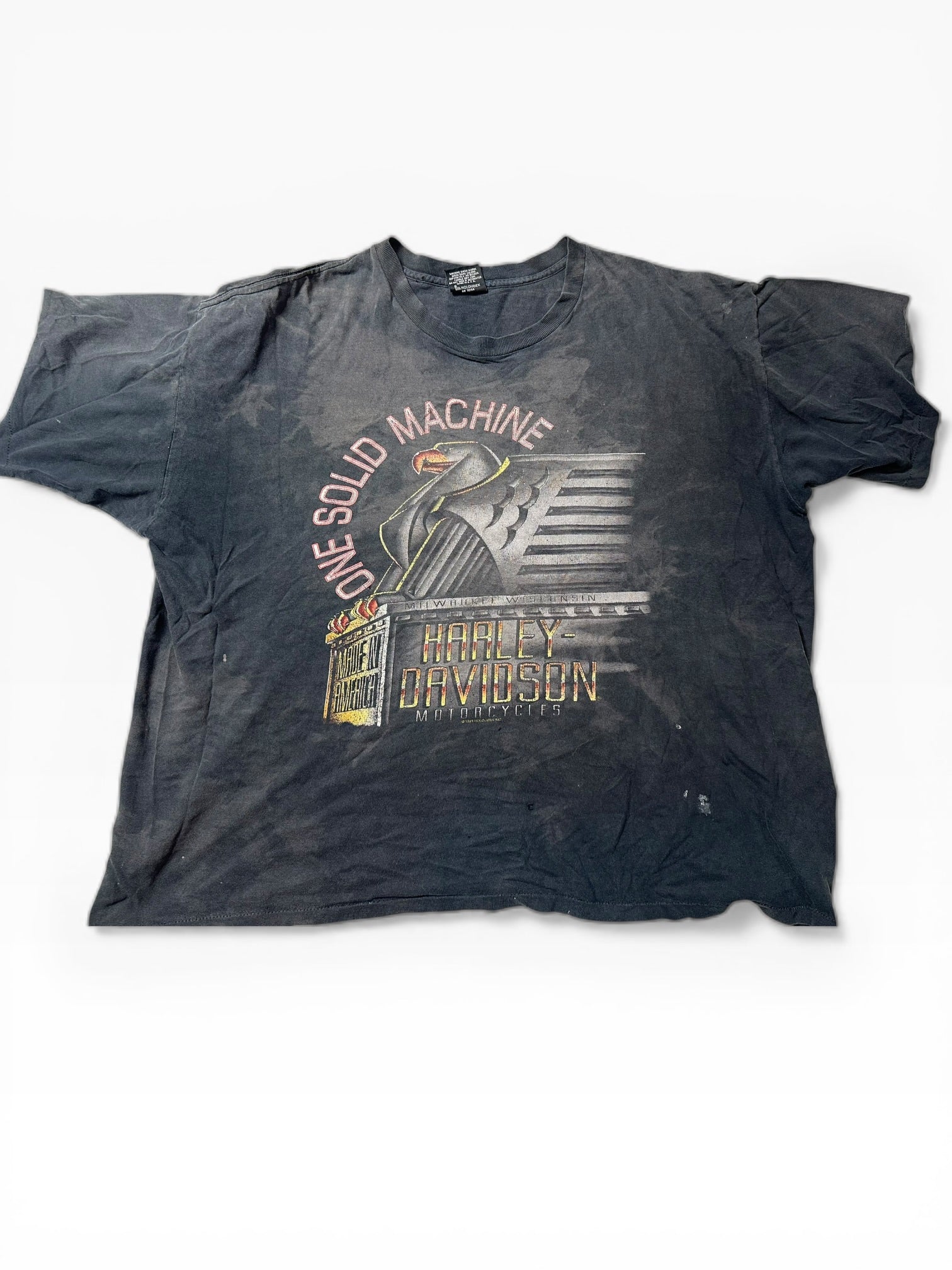 Vintage Harley Davidson Motorcycle Graphic Tee (XXL)