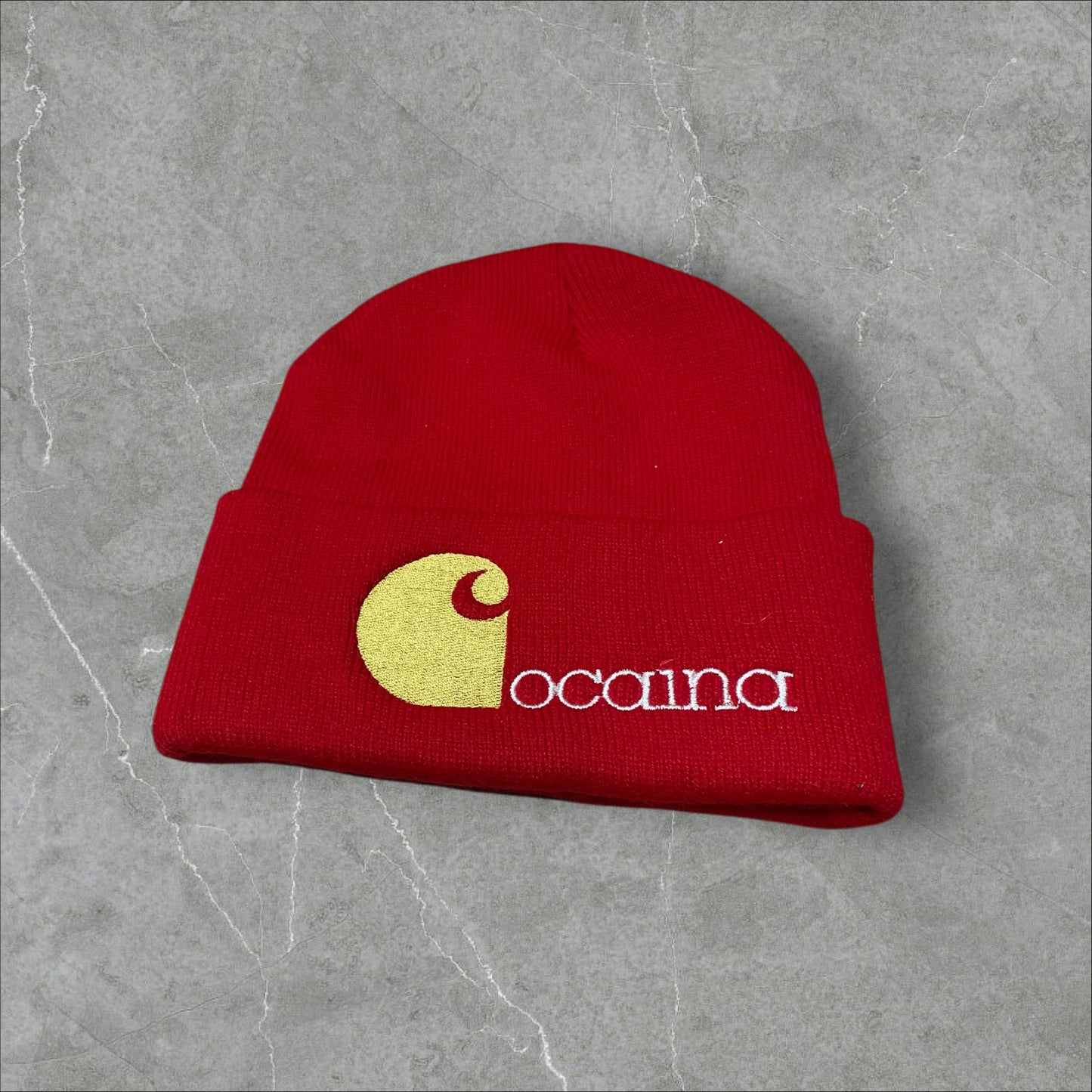 Red Cocaina Beanie