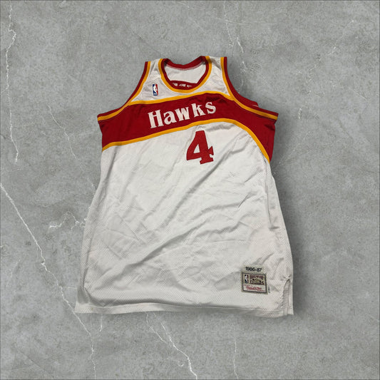 Mitchell and ness Spud Webb Hawks Jersey (XXL)