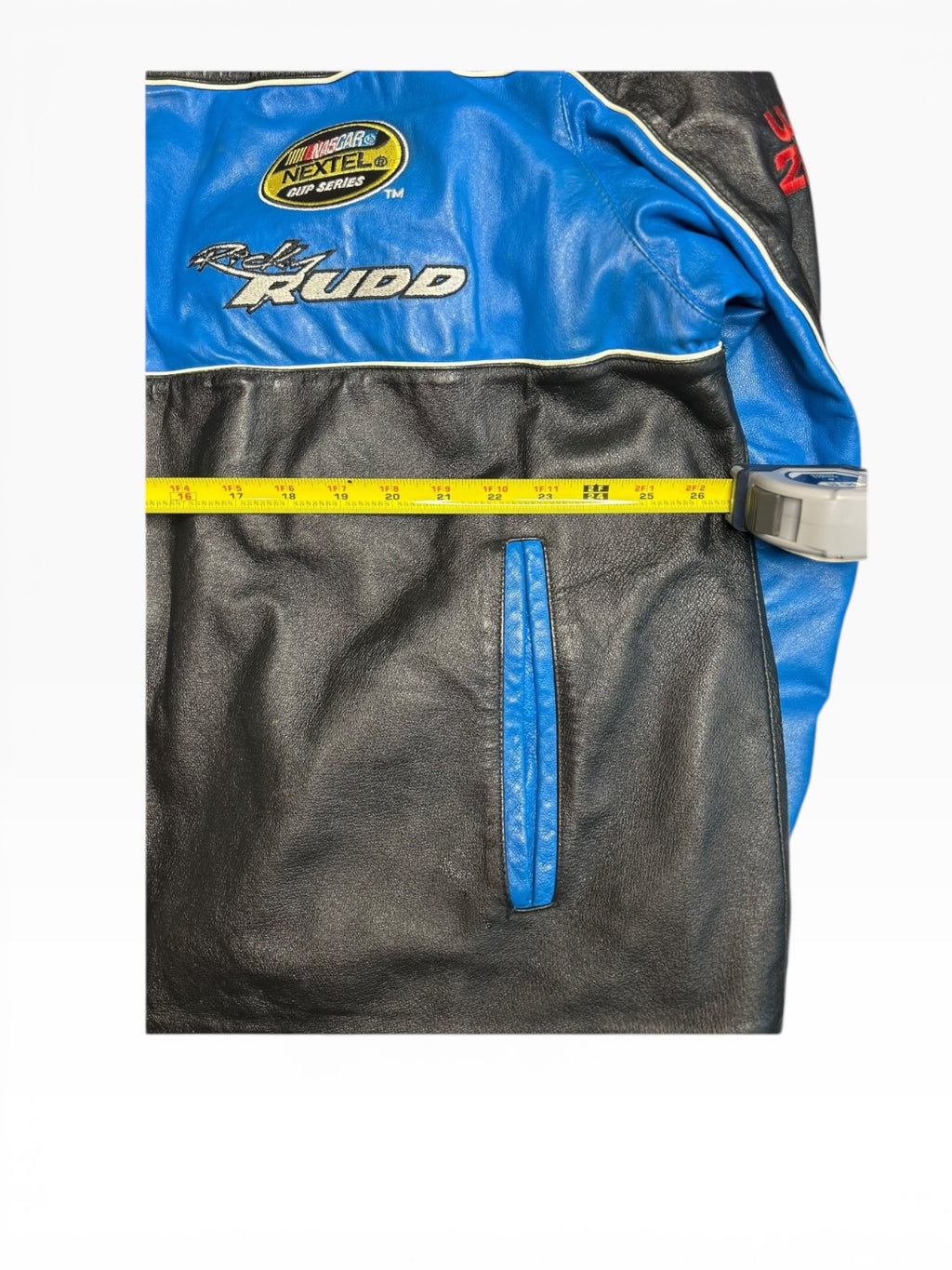 Vintage Ricky Rudd NASCAR JH Leather Jacket (2XL)