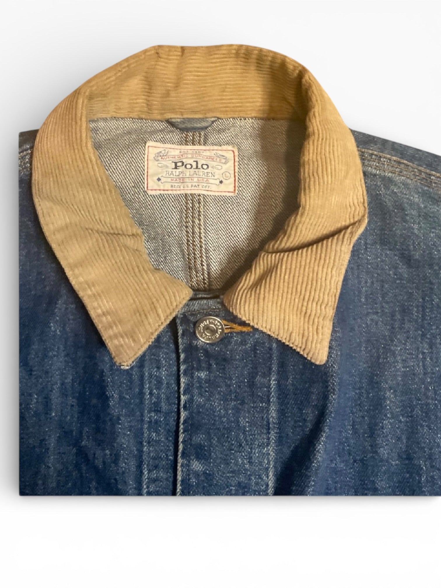Polo Ralph Lauren Chore Jacket Corduroy Collar (L)