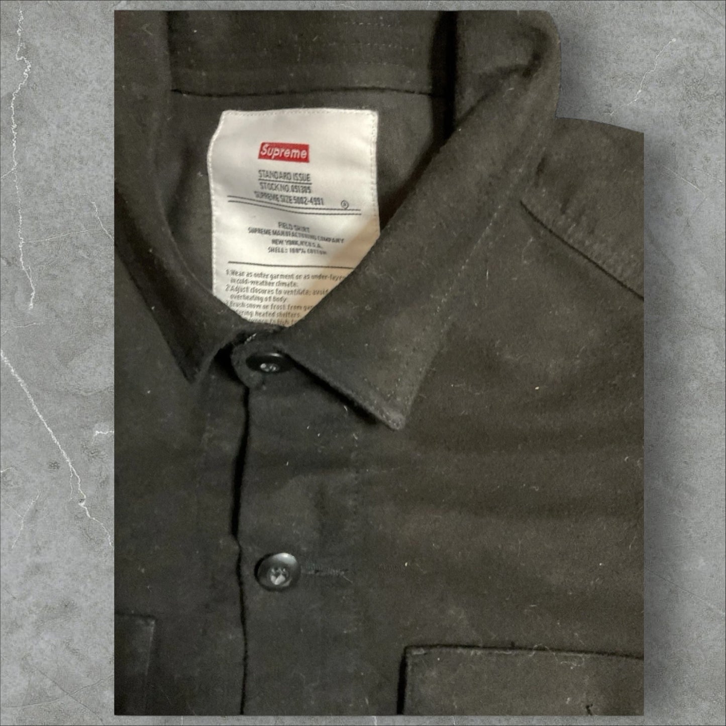 Supreme Black Field Shirt (XL)