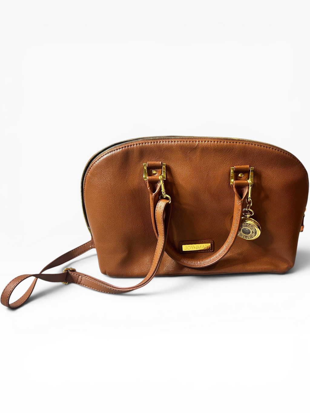 Joy & Iman Leather Satchel Organizer Shoulder Bag