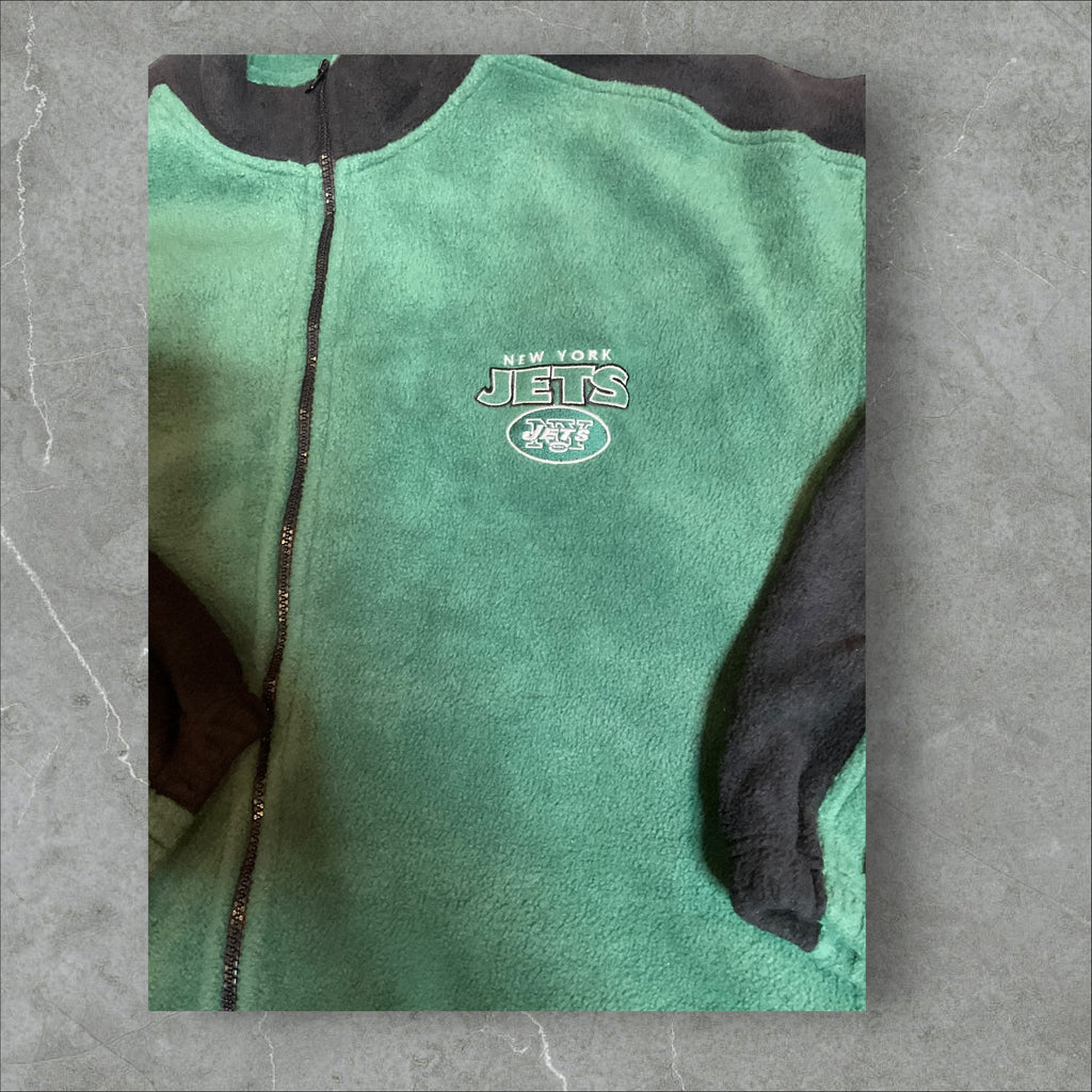 Vintage New York Jets Full Zip Fleece (2X)