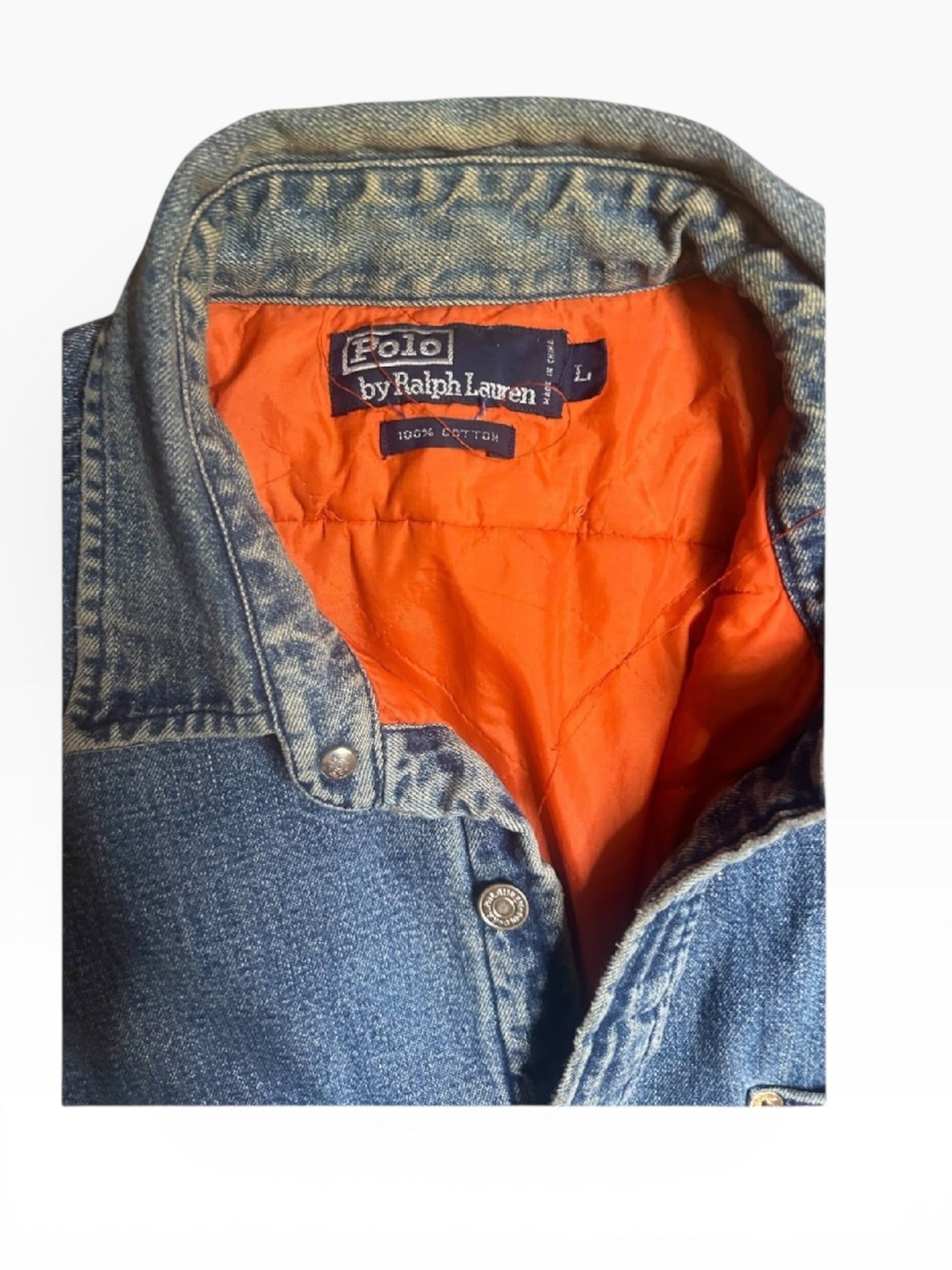 Polo Ralph Lauren Quilted Denim Jacket(L)