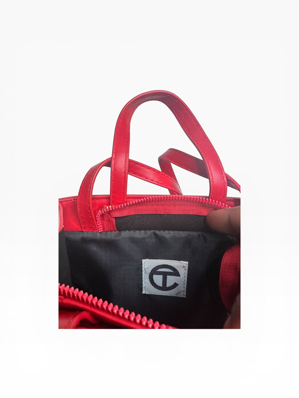 Small Red Telfar Shopping Bag