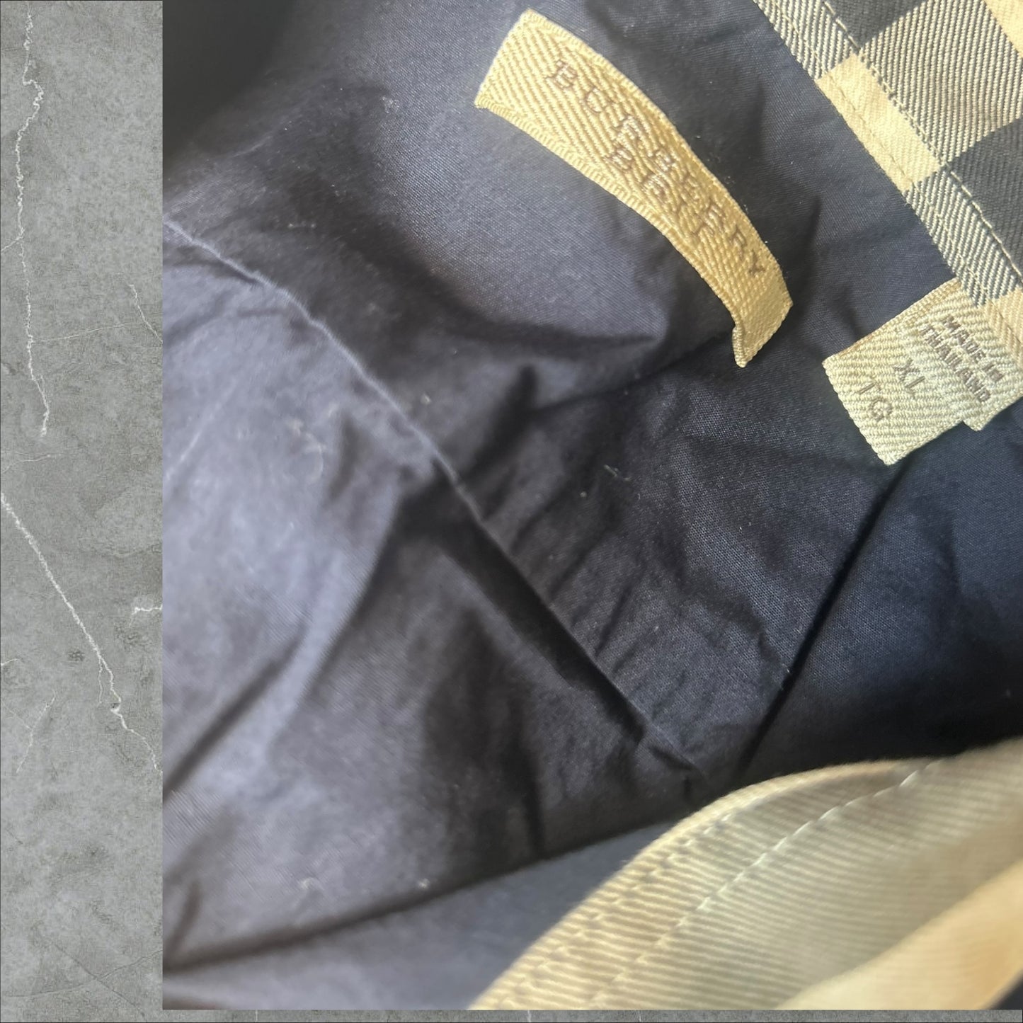 Burberry Brit Flip Cuff Navy Button Down (XL)