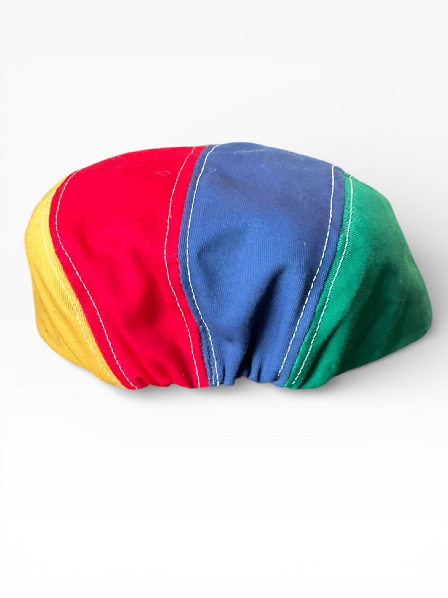 Vintage Mickey Mouse Long Brim Fitted Hat Cap Multicolor One Size Disney 90s