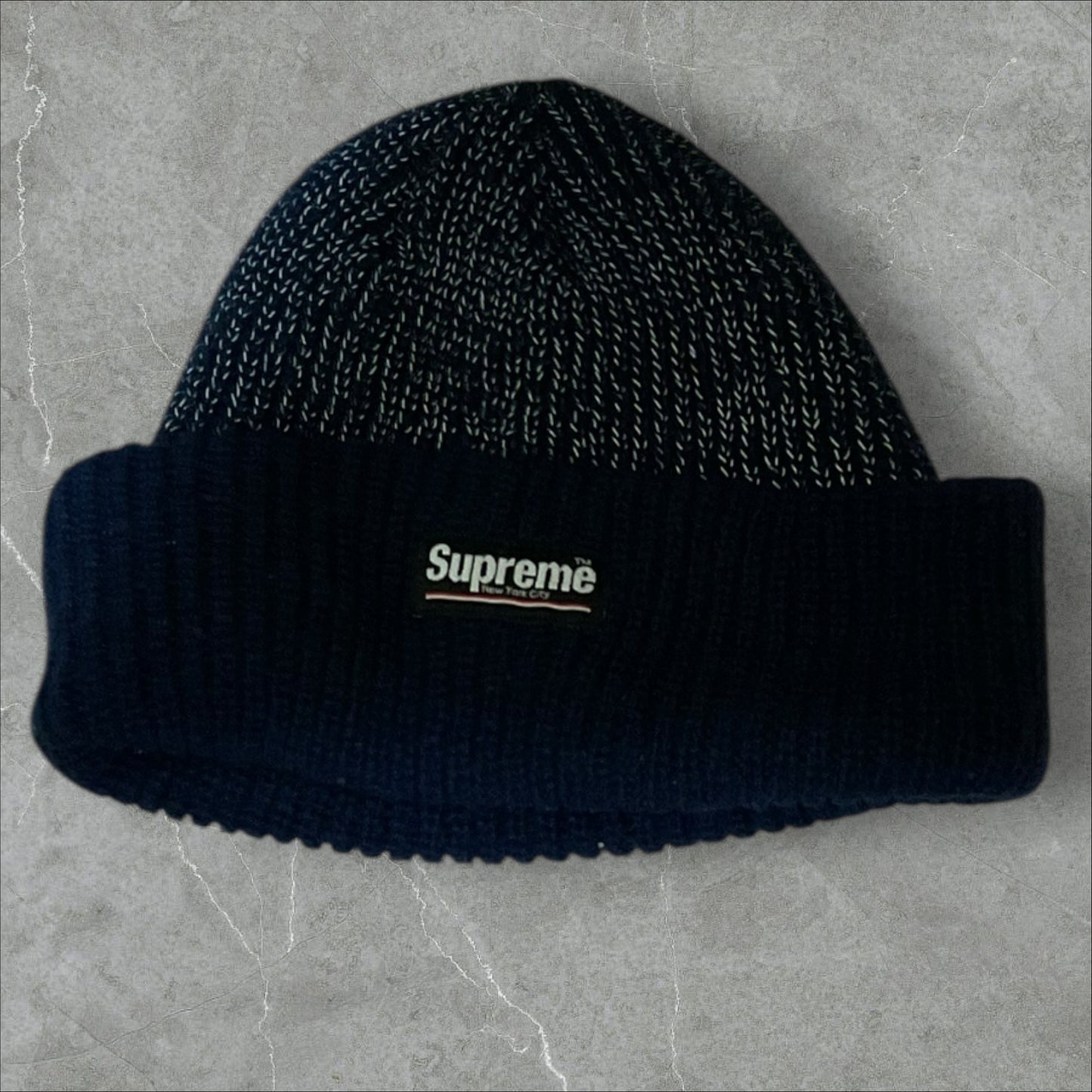 Supreme 3M Reflective Beanie Black