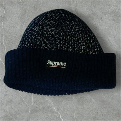 Supreme 3M Reflective Beanie Black