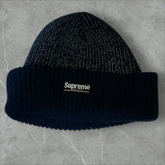 Supreme 3M Reflective Beanie Black