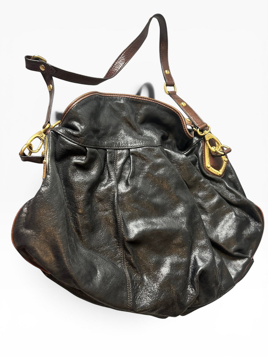Steve by Steve Madden Black Leather Crossbody