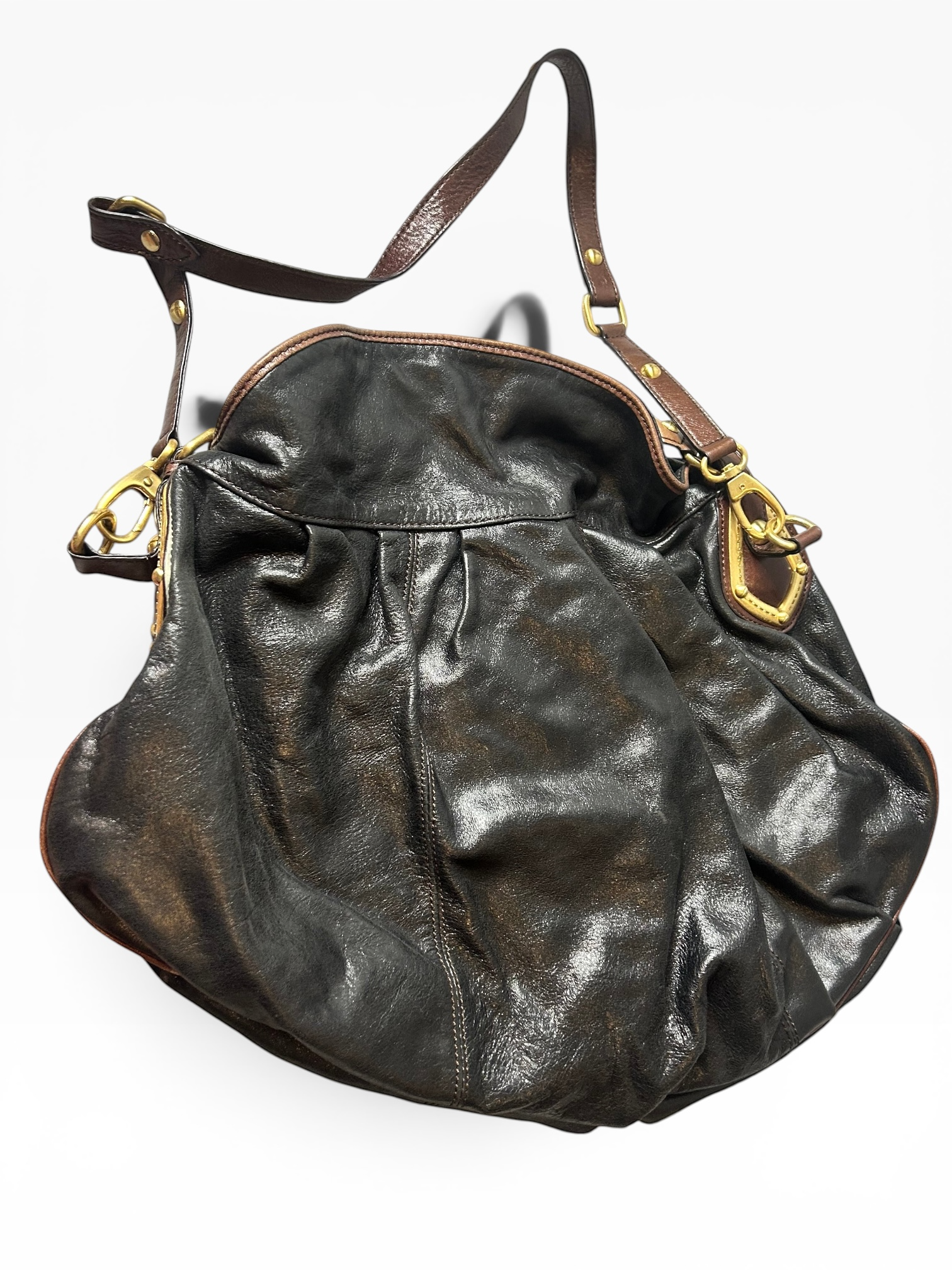 Steve by Steve Madden Black Leather Crossbody