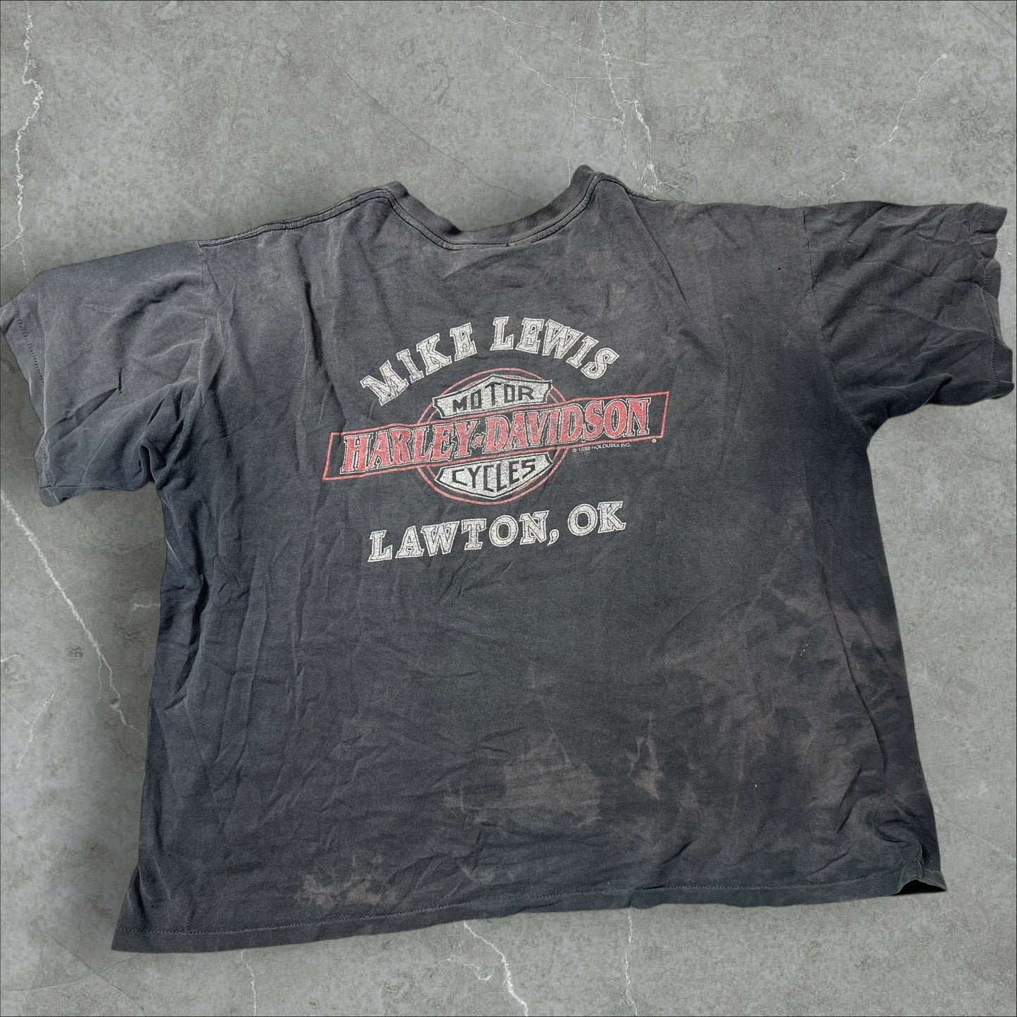 Vintage Harley Davidson Motorcycle Graphic Tee (XXL)