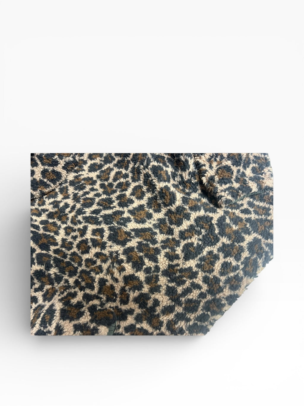 Urban Outfitters Leopard Sherpa Zip Up Jacket (M)