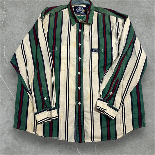 Gant ‘Rough Weather’ Striped Long Sleeve Button Down (XL)