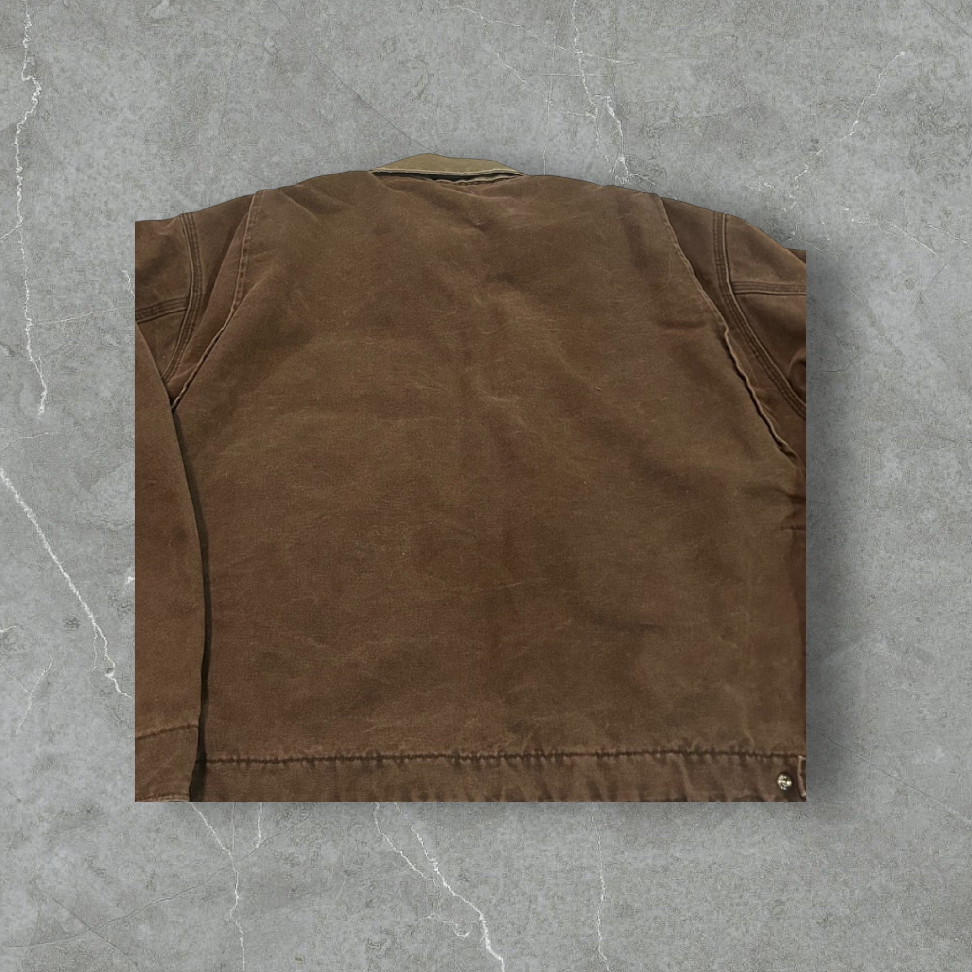 Carhartt Brown Flannel Lined Detroit Jacket (XL)