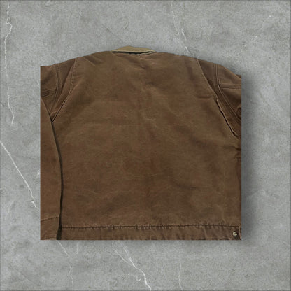 Carhartt Brown Flannel Lined Detroit Jacket (XL)