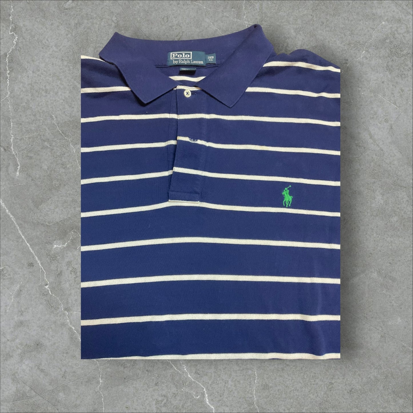 Polo Ralph Lauren Blue Stripe Polo (3XB)